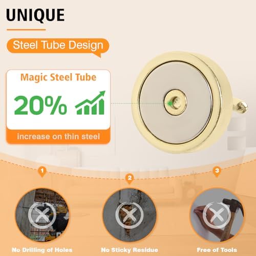 Neosmuk Magnetic Hooks Steel Tube Design - Image 2