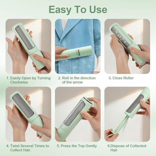 Pet Hair Remover Tool, Reusable Lint Roller Lint Brush - Image 6
