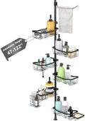 Shower Caddy Corner, 6 Tier Tension Pole Rod Bathroom Organizer Shelves by Unknown
