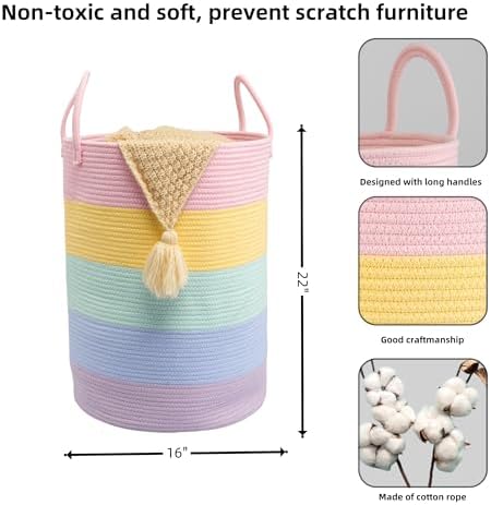XUANGUO Rope Laundry Basket Hamper - Image 2