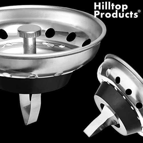 2 Pack Kitchen Sink Strainer and Stopper Combo Basket Replacement - Image 4