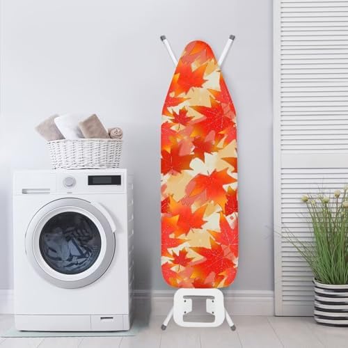 Fall Maple Leaves Ironing Board Cover, Autumn Atmosphere 52-55 x 13-16 Inch - Image 3