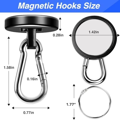 LOVIMAG Magnetic Hooks 150LBS Strong Magnets Cruise 12Pack Magnet - Image 2
