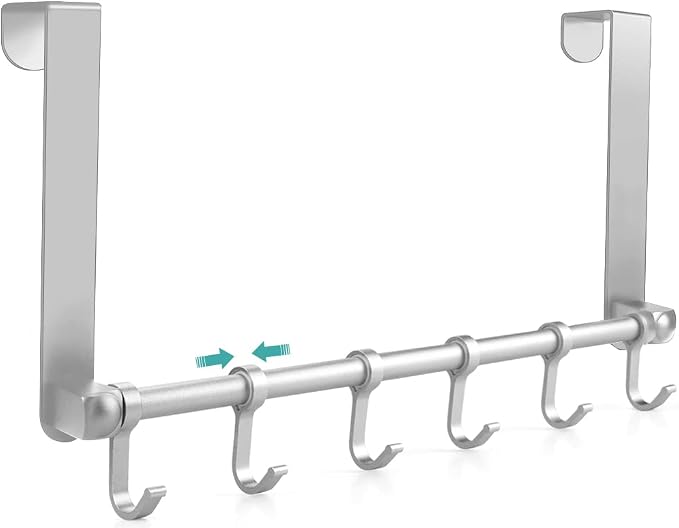 MGahyi Over The Door Hooks, Moving 6-Hooks, Over Door Towel Rack, Door Coat by MGahyi