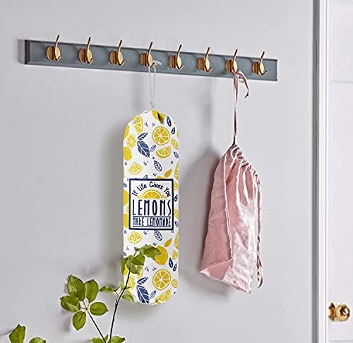 If Life Gives You Lemons Make Lemonade, Kitchen Grocery Bags Holder Container - Image 4