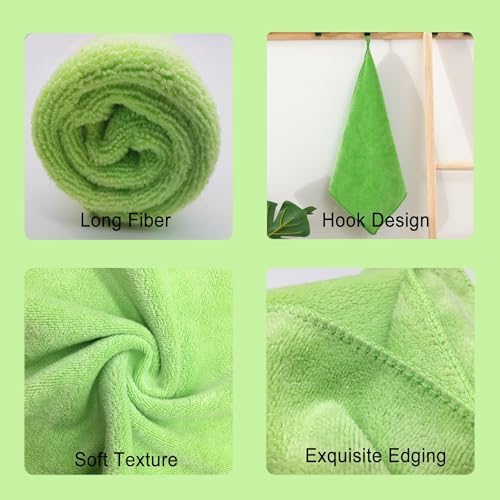 Ultra Absorbent 400 GSM Microfiber Cleaning Cloths, Thick Lint Free Reusable - Image 3