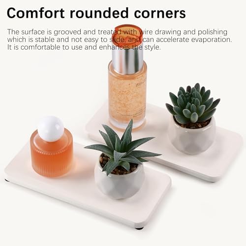 NiuYichee 2Pcs Stone Soap Trays Water Absorbing Diatomite Coaster - Image 4