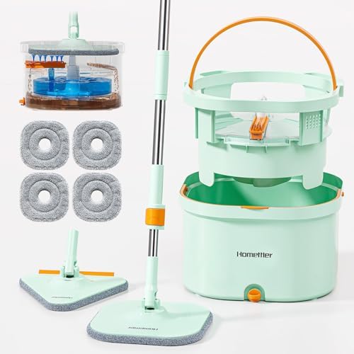 HoMettler Mop and Bucket Set | Spin Mop by Homettler