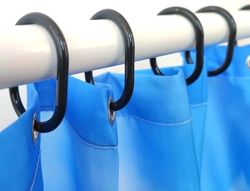 Shower Curtain Rings Plastic Shower Curtain Hooks C-Shaped Rings Hook Hanger - Image 4