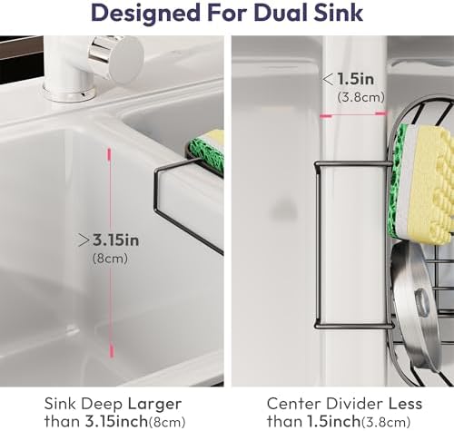 SWTYMIKI Sponge Holder for Kitchen Sink - Image 2