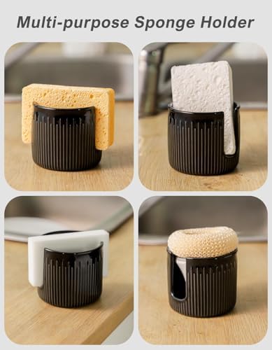 Ceramic Sponge Holder for Kitchen Sink, Scrub Sponge Dish Rack, Farmhouse - Image 3
