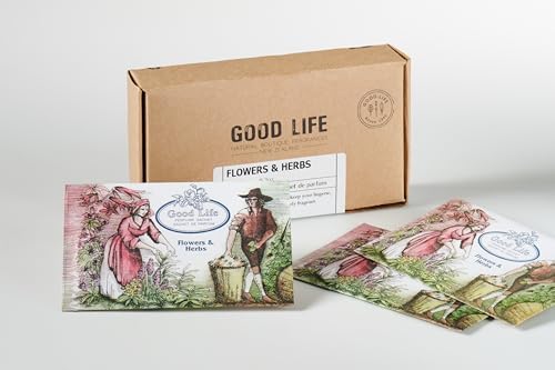 Good Life Flowers & Herbs Scented Sachets | Designed in New Zealand | 12 Sachets - Image 2