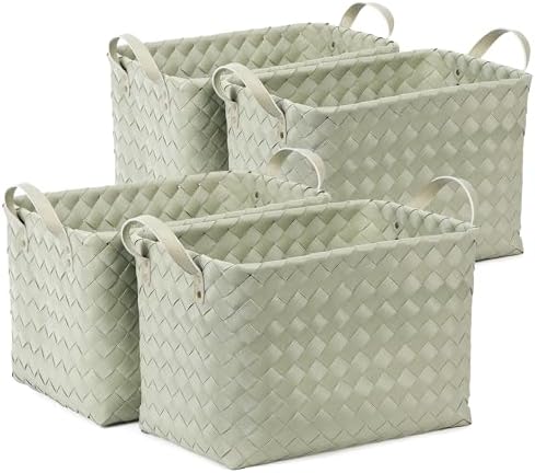 BROWNLILY Handwoven Clothes Basket Laundry Hampers Large Wicker Storage Baskets by BROWNLILY