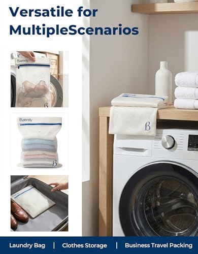 2 Pack Laundry Bag for Shapewear, Bras & Delicates 12x16 in Pearl White - Image 4