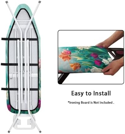 Flashideas Floral Ironing Board Cover and Pad 15x54 Inch Standard Ironing Board - Image 5