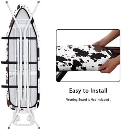 Brown Cow Ironing Board Cover and Pad Iron Pad Covers Resist Scorching and - Image 4