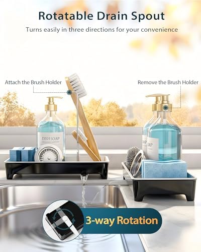 Minimalist Sink Caddy, Rustproof Sponge Holder - Image 5