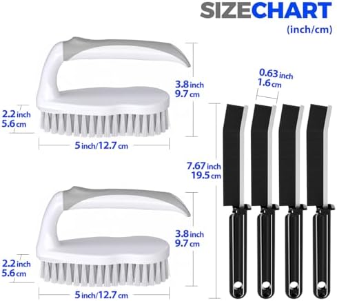 Holikme 6 Pack Cleaning Brush Scrub Brush Kitchen Brush - Image 6