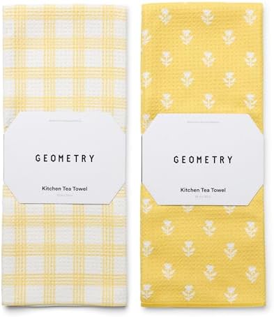 GEOMETRY Tea Towels – Spring & Summer Collection – Quick-Dry, Ultra-Absorbent by GEOMETRY