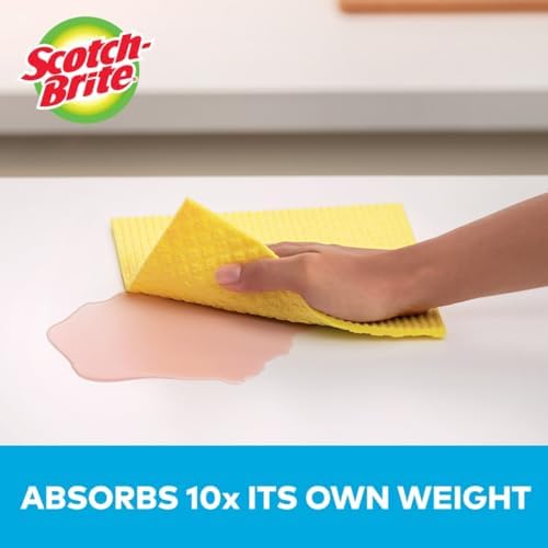 Scotch-Brite Sponge Cloths, Reusable Dish Towel that Absorbs Like a Sponge - Image 4
