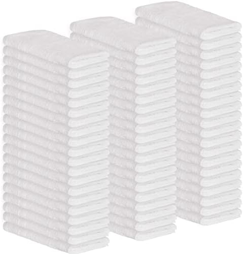 GREEN LIFESTYLE Cotton Wash Cloths 14" x 17" 50 Pack by GreenLifeStyle