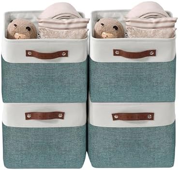 DECOMOMO Storage Bins, Large Fabric Storage Baskets by DECOMOMO