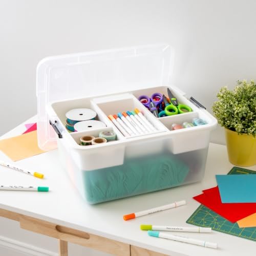 IRIS USA 18 Quart Clear Storage Organizer - Image 2