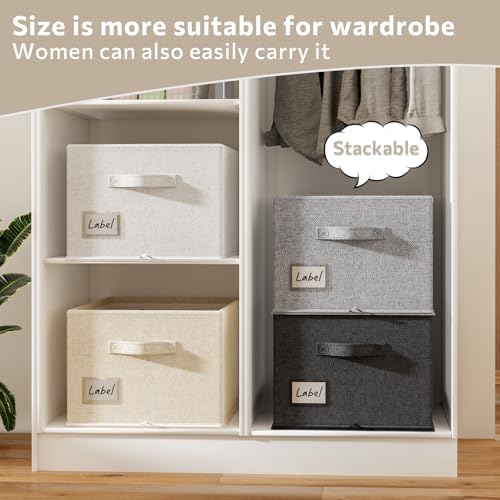 2 Pack Shoe Organizer for Closet, Fits 16-32 Pairs Fabric Shoe Storage Bins - Image 5