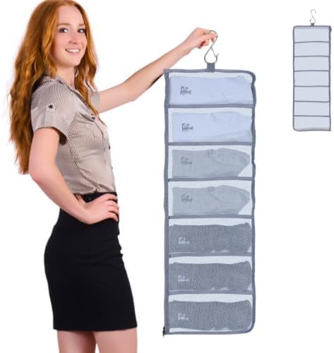 Sock Organizer Hanging Laundry Bag by ZIORS