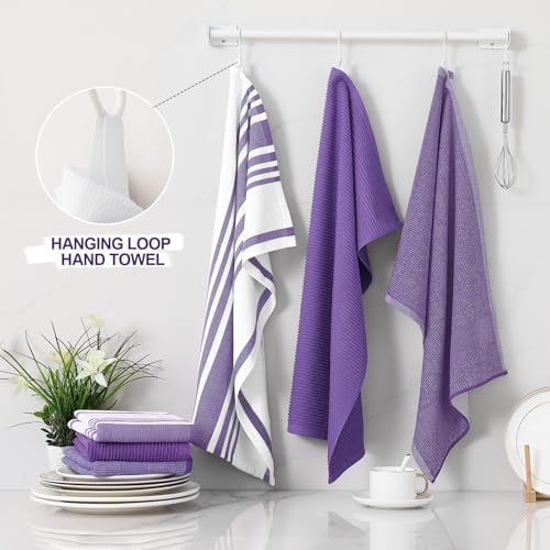 Homaxy Cotton 380 GSM Premium Kitchen Towels, 9 Pack - Image 3