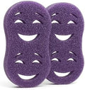 Smilyeez Double-Size Scrub Moji Sponge 2-Pack – Dual Smiling Faces, by Smilyeez