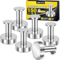 6Pcs Magnetic Hooks, 150lb Silver Magnetic Hooks by Junarter