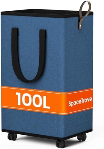SpaceTrove Rolling Laundry Basket by Unknown