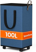 SpaceTrove Rolling Laundry Basket by Unknown