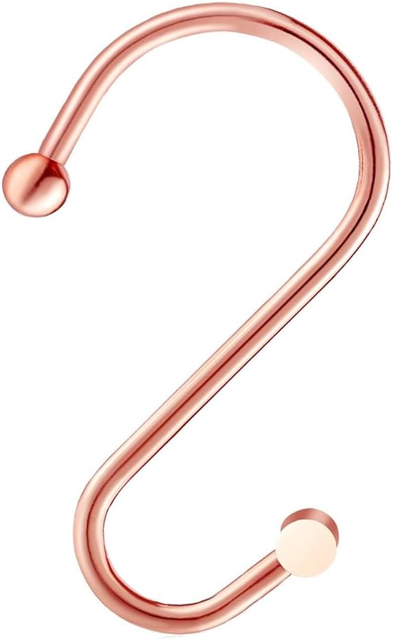 Gracelife Shower Curtain Hooks, T-Bar Decorative Hooks Hangers - Image 3