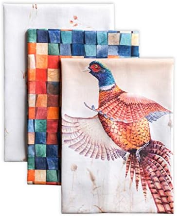 Maison d' Hermine Kitchen Towels Set of 3 Reusable 100% Cotton 27.50" x 20" by MaisondHermine