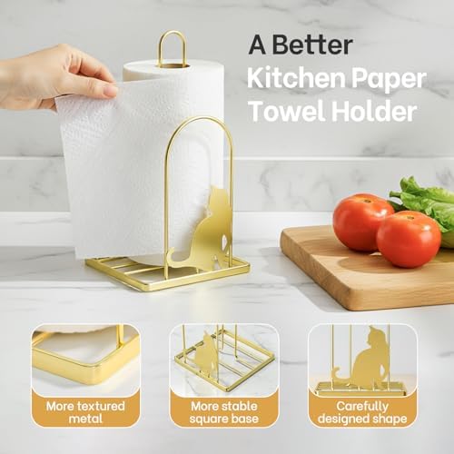 Paper Towel Holder for Countertop, Kitchen Paper Towel Stand - Image 2
