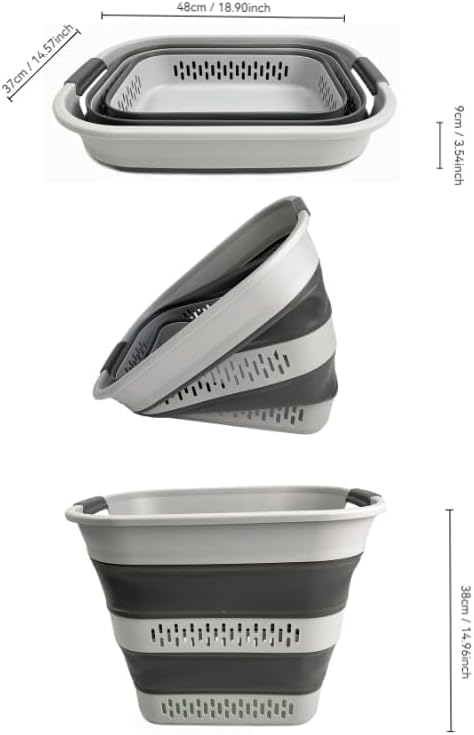 SAMMART 40L Collapsible Plastic Laundry Basket - Image 7