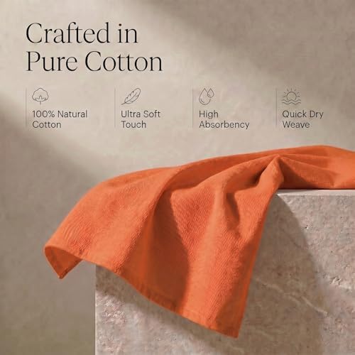 Urban Villa Kitchen Towels Cotton Dish Towels 20”x30” Orange - Image 4