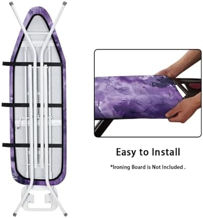 Purple Ironing Board Pad and Cover Standard Ironing Board Cover Scorch and - Image 4