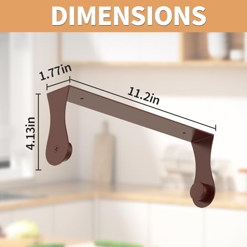 Paper Towel Holder Under Cabinet, Wall Mount, Adhesive or Drilling - Image 6
