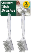 Cuisinart Dish Brush with Handle, 2 Pack, Firm Bristles by BestBrands