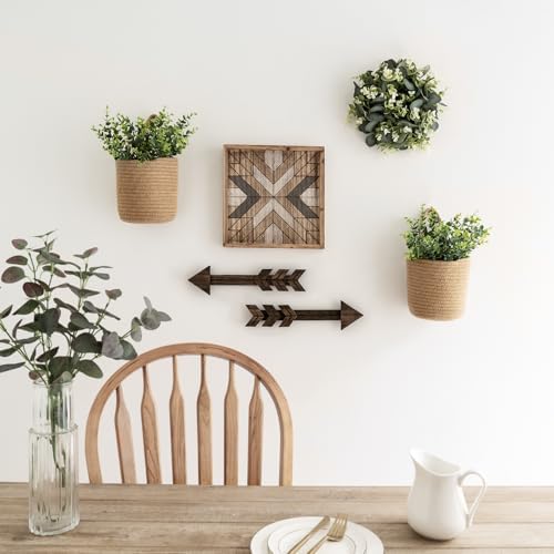 Dahey 2 Pack Woven Hanging Wall Basket 6.5"W×7"H - Image 2