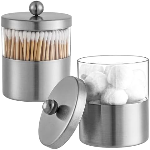 Gaussra Apothecary Jars, Qtip Holder, Bathroom Jar - Image 7