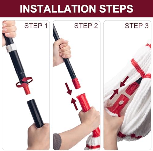 KeFanta Self Wringing Twist Mop, Easy Wringing Mop - Image 5