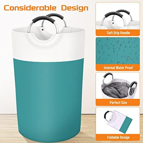 BlissTotes 115L Laundry Basket, Freestanding Collapsible Hamper - Image 3