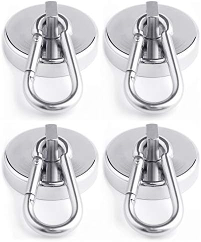 WELLZEER Magnetic Hooks 170lbs Magnet Hooks Carabiner by WELLZEER