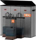 185L Laundry Hamper 3 Section, Laundry Hamper by Vexalora