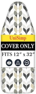 UniSimp Small Ironing Board Cover and Pad 12"x32" Small Iron Board Cover by UniSimp