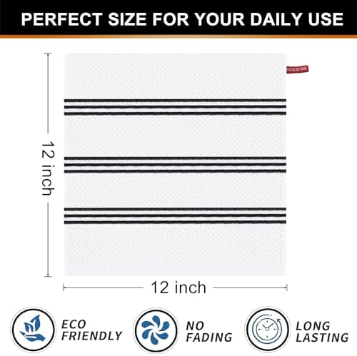 Mordimy Cotton Weave Dish Cloths, 6 Pack - Image 6